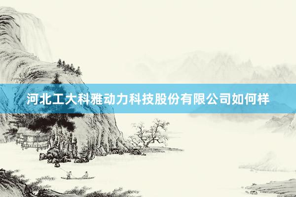 河北工大科雅动力科技股份有限公司如何样